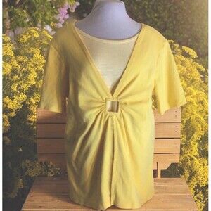 Vintage Cottagecore CJ Banks Top, Size 1X, Layered Look, 100% Cotton,Whimsy